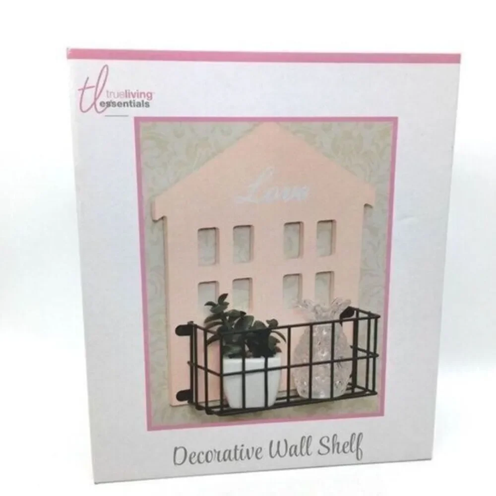 Decorative Wall Shelf Wood House NEW